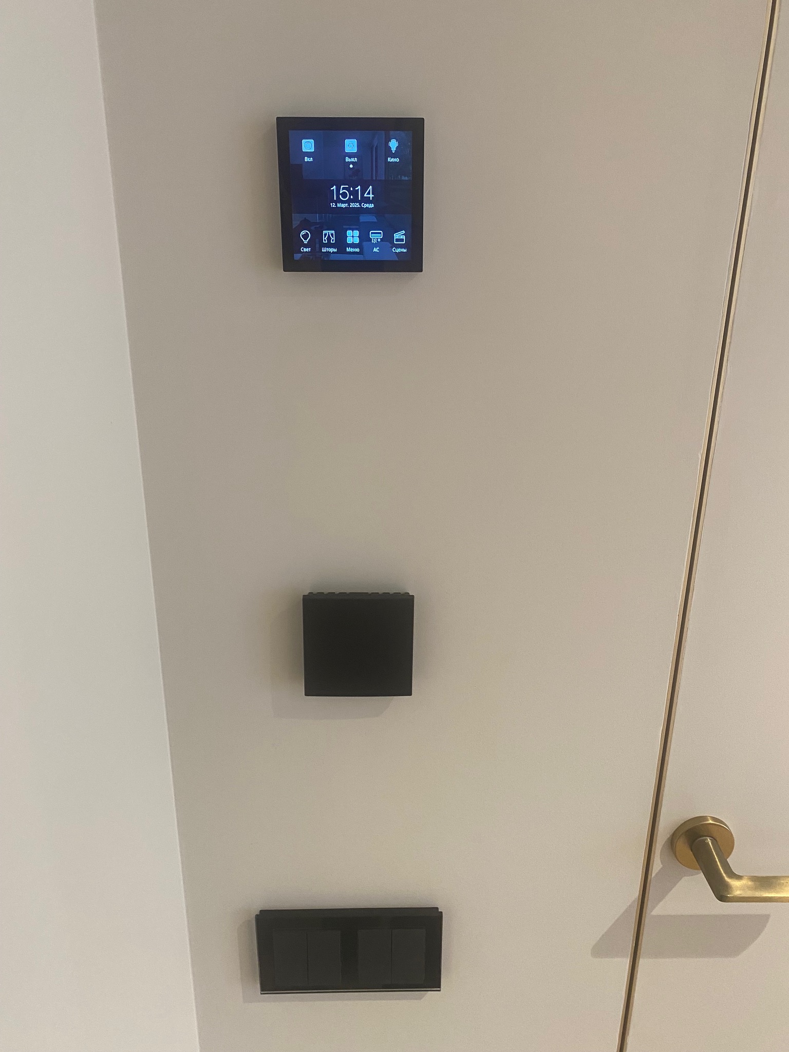 Панель и кнопочные выключатели